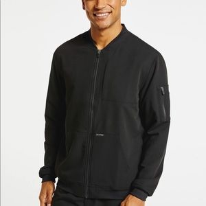 Jaanuu Men’s Classic Bomber Jacket- Black Medium NWOT Scrubs